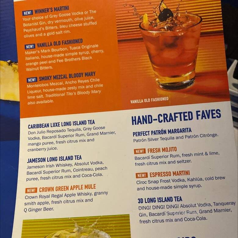 Dave & Buster's - Virginia Beach, VA menu_pic