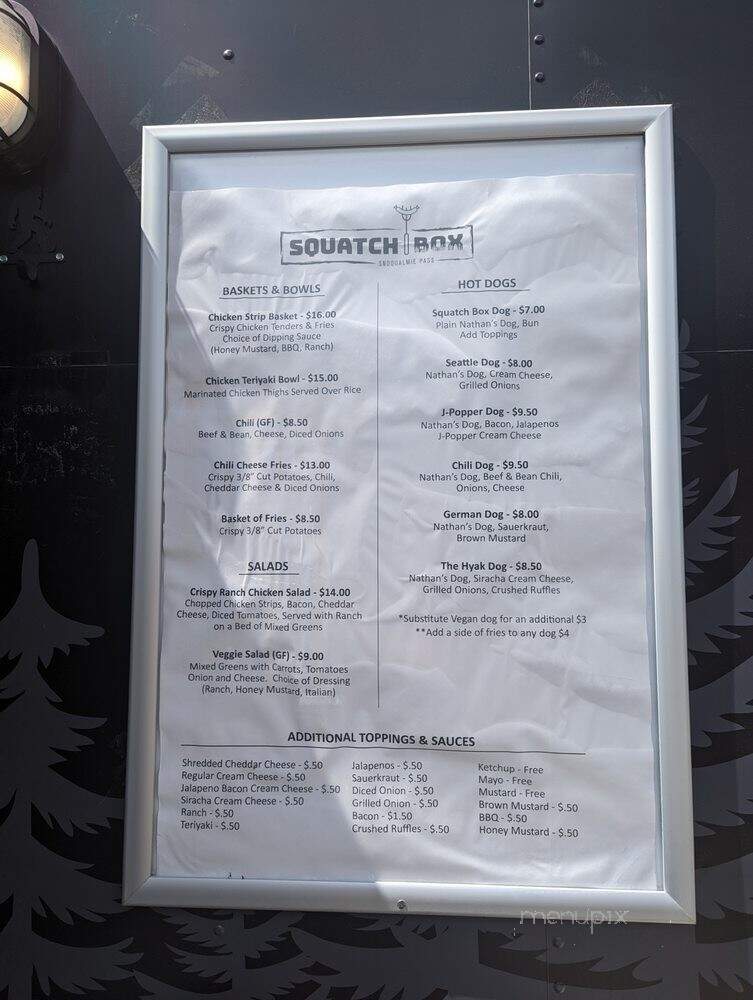 DRUBRU - Snoqualmie Pass, WA menu_pic
