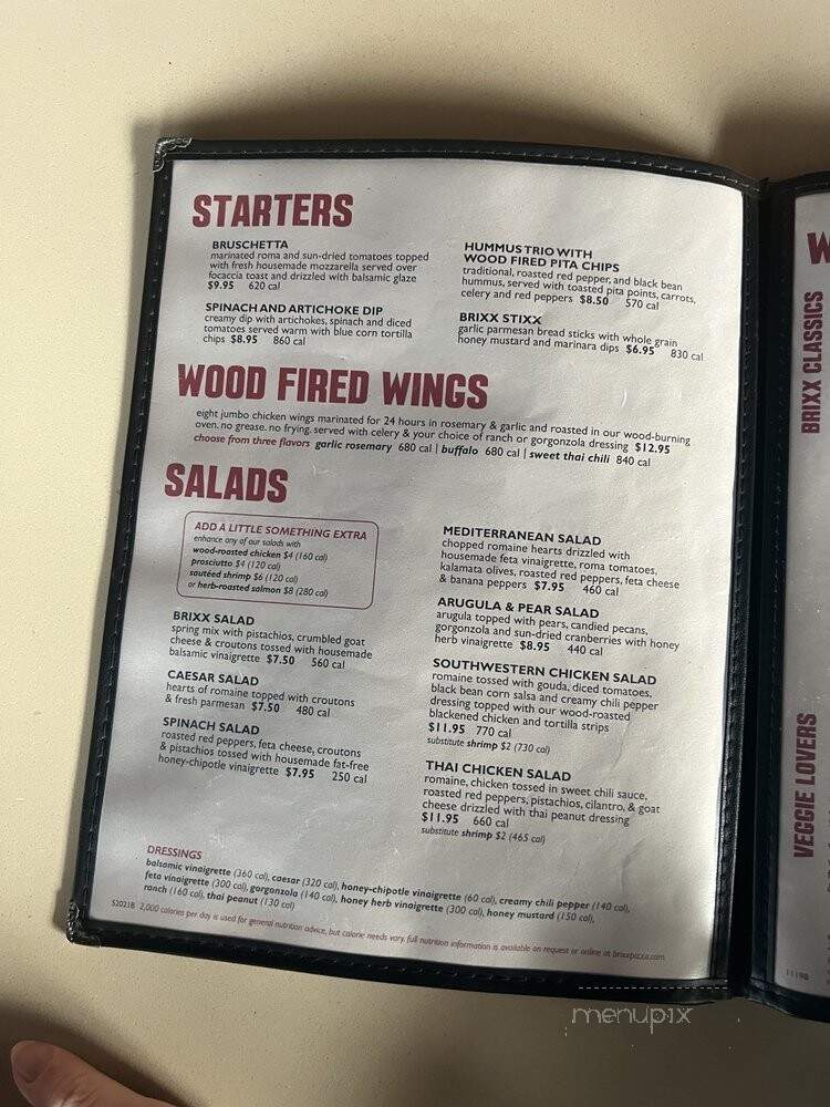 Brixx - Southern Pines, NC menu_pic