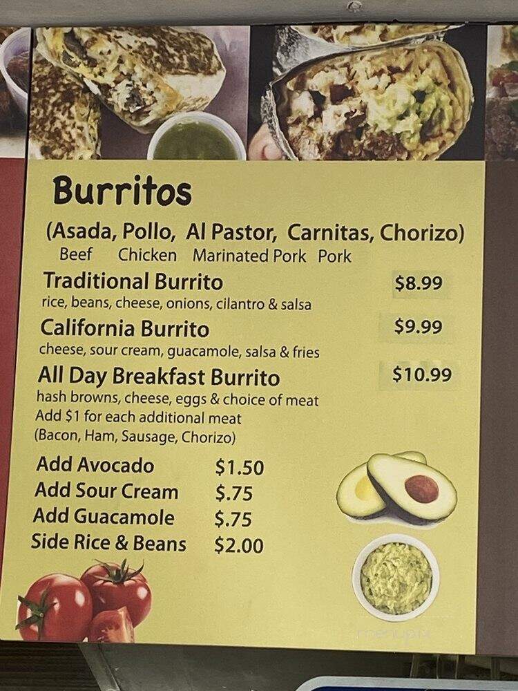 Toro Grillhouse - Glendale, CA menu_pic