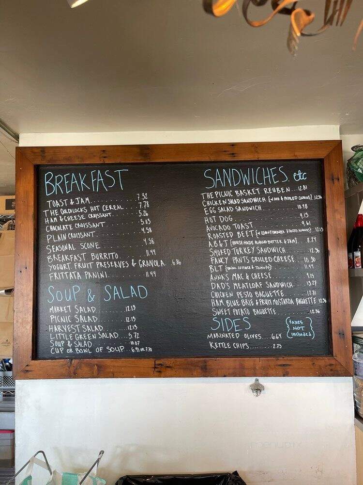 Picnic Basket - Santa Cruz, CA menu_pic