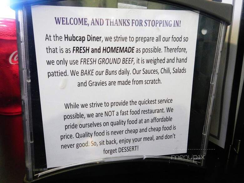 Hubcap Diner - Hill City, SD menu_pic