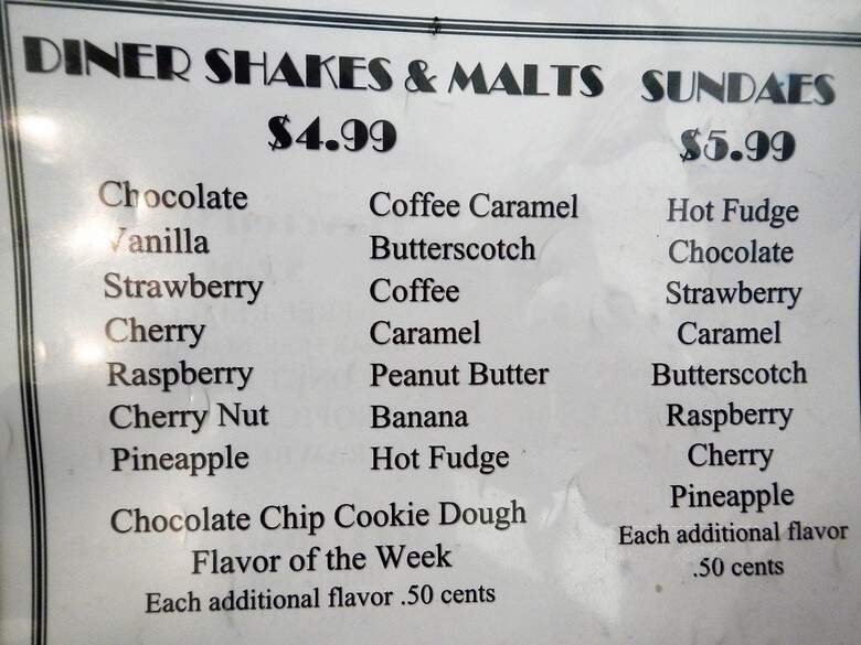Hubcap Diner - Hill City, SD menu_pic