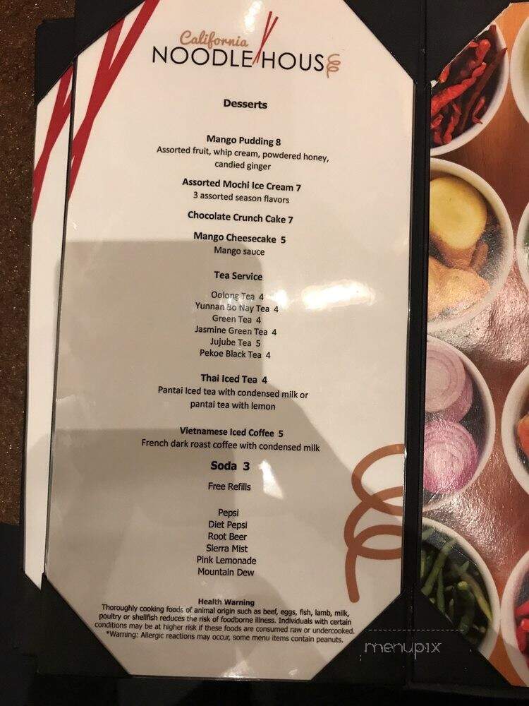 California Noodle House - Las Vegas, NV menu_pic