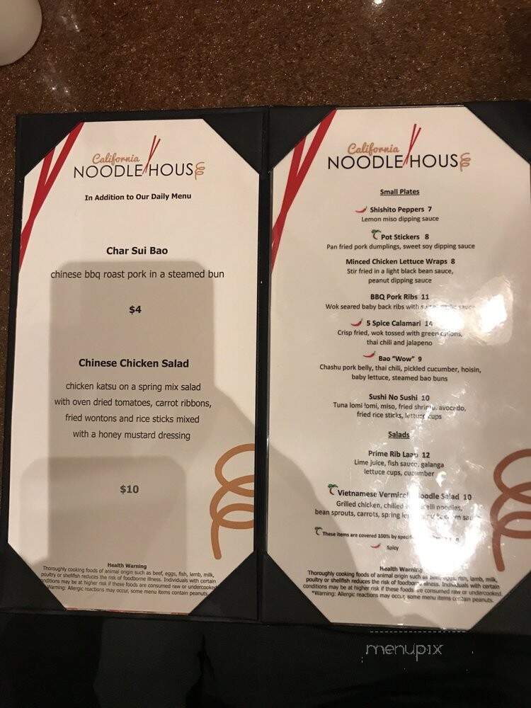 California Noodle House - Las Vegas, NV menu_pic