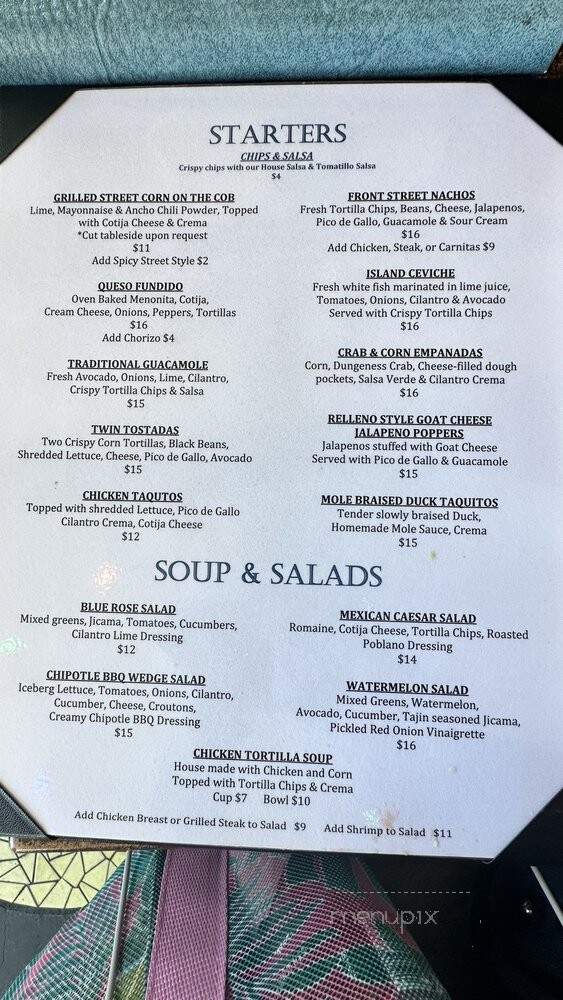 Maggie's Blue Rose Mexican Fare - Avalon, CA menu_pic