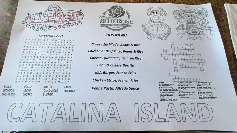 Maggie's Blue Rose Mexican Fare - Avalon, CA menu_pic