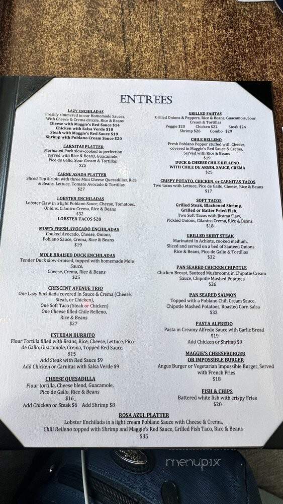 Maggie's Blue Rose Mexican Fare - Avalon, CA menu_pic