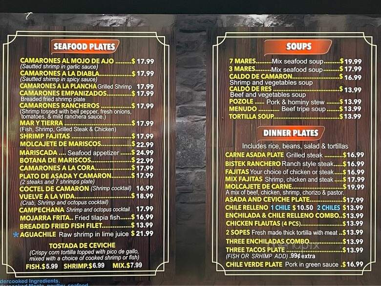 La Herradura - Auburn, CA menu_pic