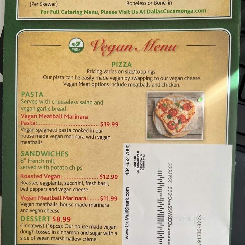 Dalia's Buffet - Rancho Cucamonga, CA menu_pic