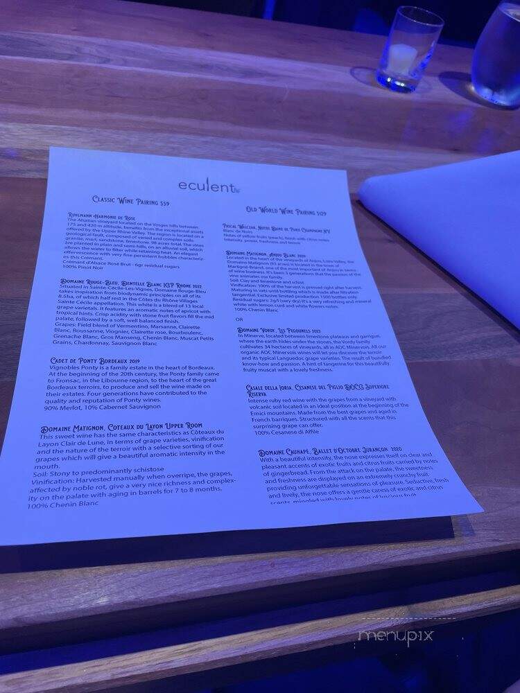 Eculent - Kemah, TX menu_pic