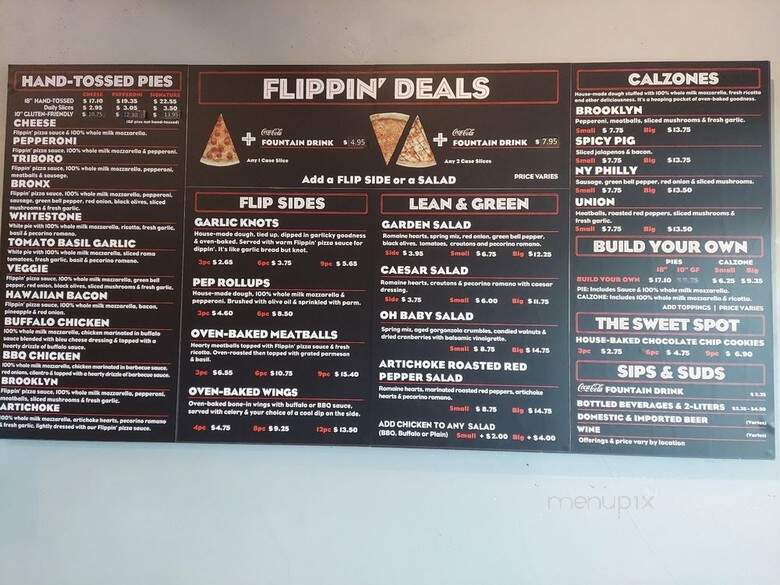 Flippin' Pizza - Irvine, CA menu_pic