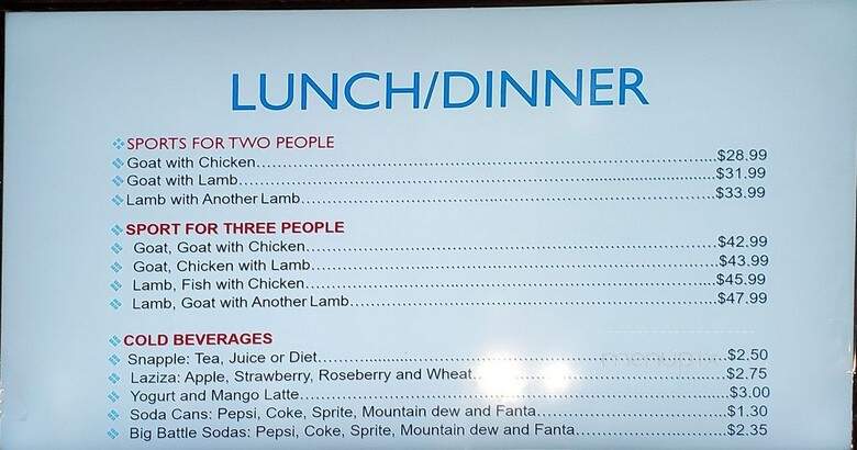 Anshur Restaurant - Roxbury, MA menu_pic
