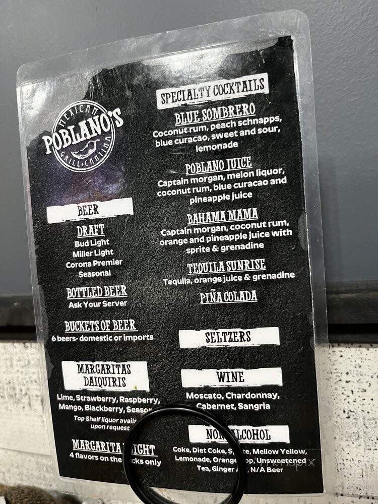 Povlano's Mexican Grill & Cantina - Frankenmuth, MI menu_pic