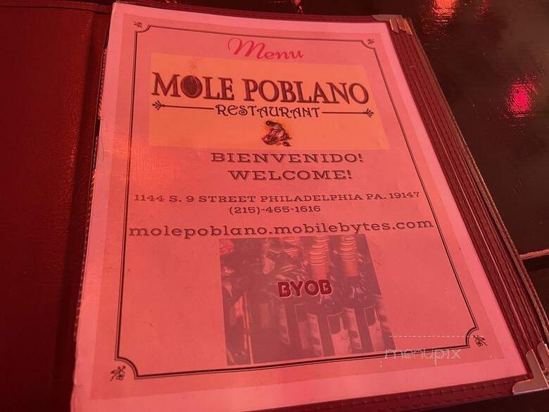 Mole Poblano Restaurant - Philadelphia, PA menu_pic