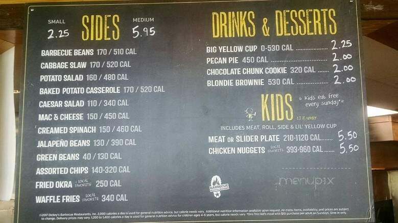 Dickey's Barbecue Pit - Nampa, ID menu_pic
