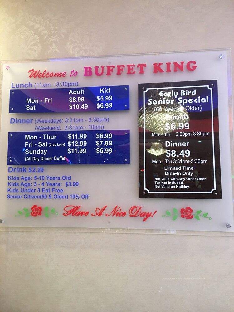 Buffet King - Austin, TX menu_pic