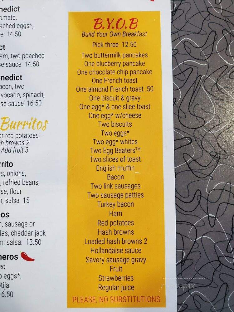 Biscuits Cafe - Glendale, AZ menu_pic