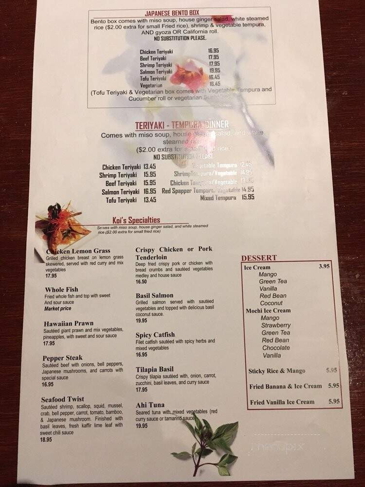 Koi Sushi and Thai - Nashville, TN