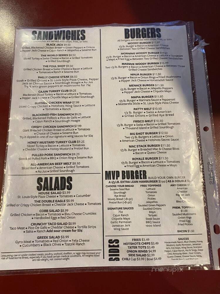 Hot Shots Sports Bar & Grill - Edwardsville, IL menu_pic