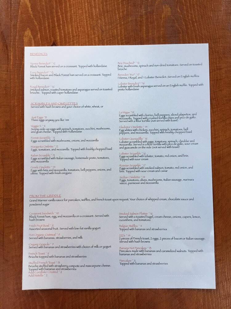 Sal's - West Hollywood, CA menu_pic