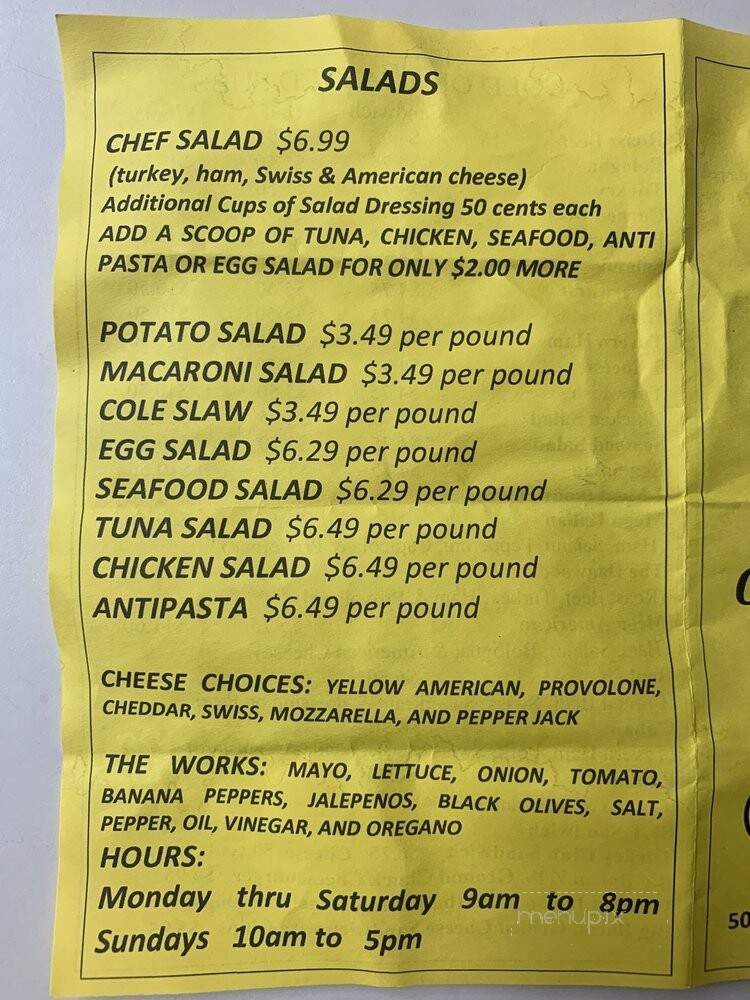 Beef Depot & Deli - Fort Myers, FL menu_pic