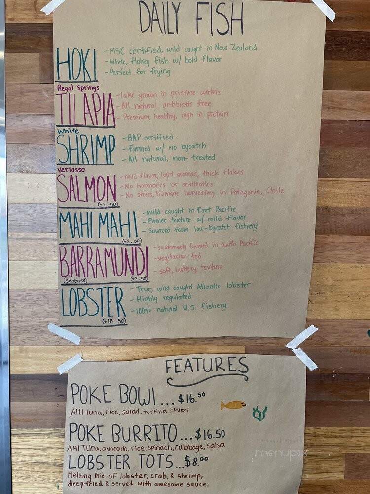 Slapfish A Modern Seafood Shack - Laguna Beach, CA menu_pic