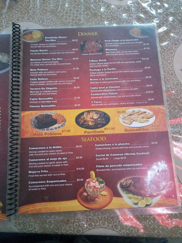 La Poblana - Arlington, TX menu_pic