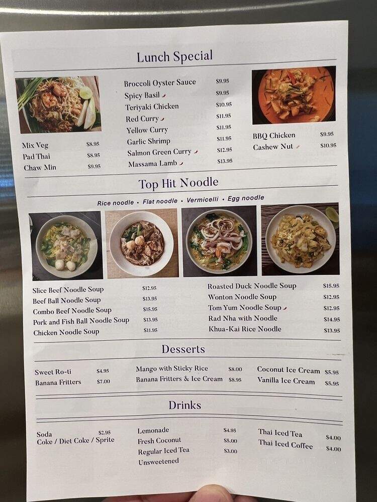 Thai Style Noodle House - Las Vegas, NV menu_pic