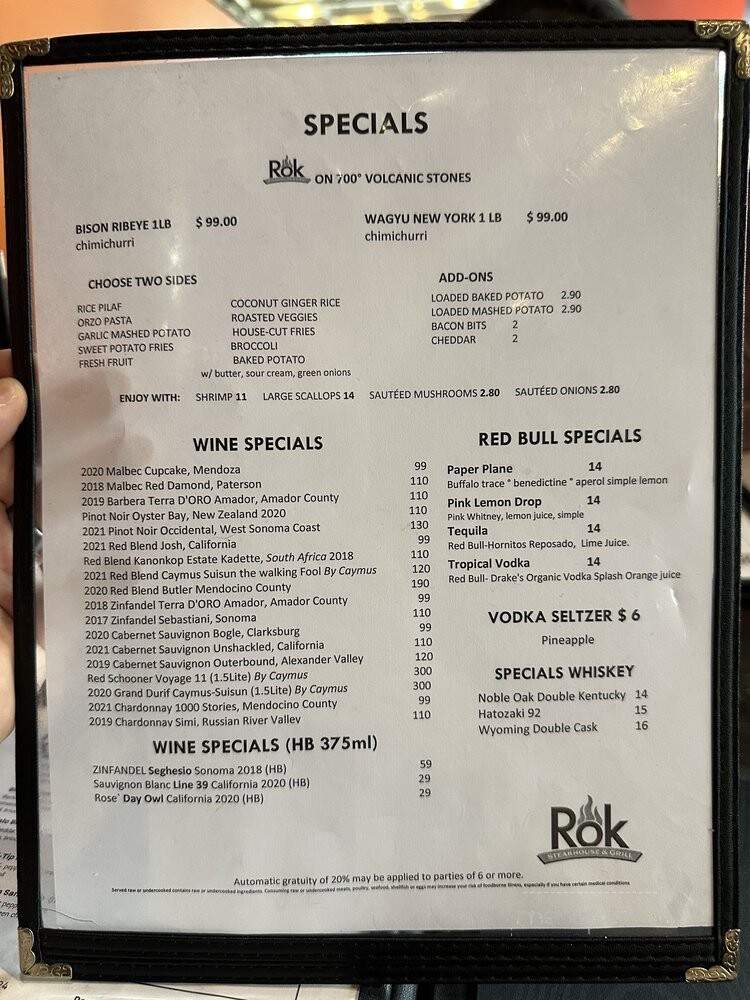Rok Steakhouse & Grill - San Jose, CA