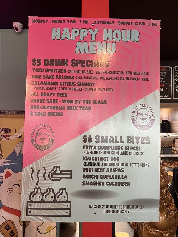 Temple Street Eatery - Fort Lauderdale, FL menu_pic