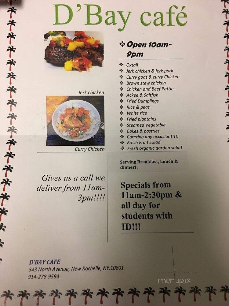 D'Bay Cafe - New Rochelle, NY menu_pic