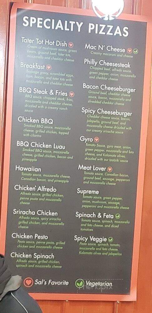 Sal's on Fifth - Minneapolis, MN menu_pic