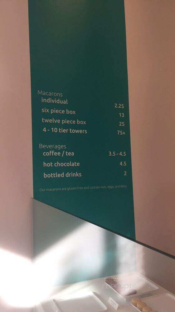 Macaron Bar - Cincinnati, OH menu_pic