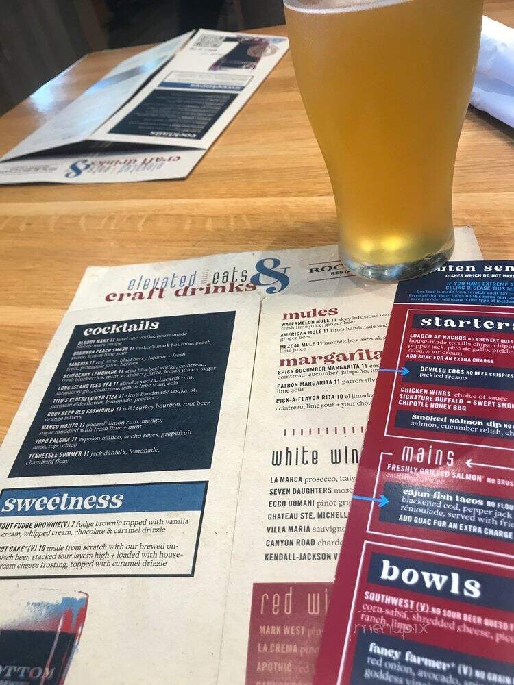 Rock Bottom Brewery - Richmond, VA menu_pic