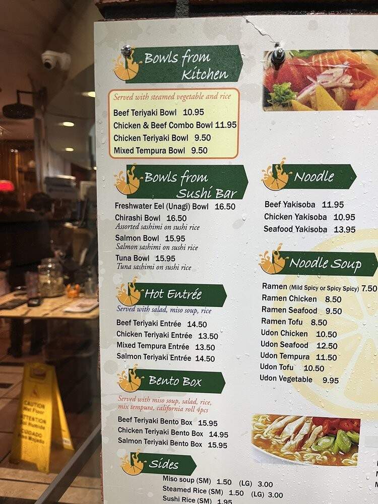 Orange Roll and Sushi - Tustin, CA menu_pic