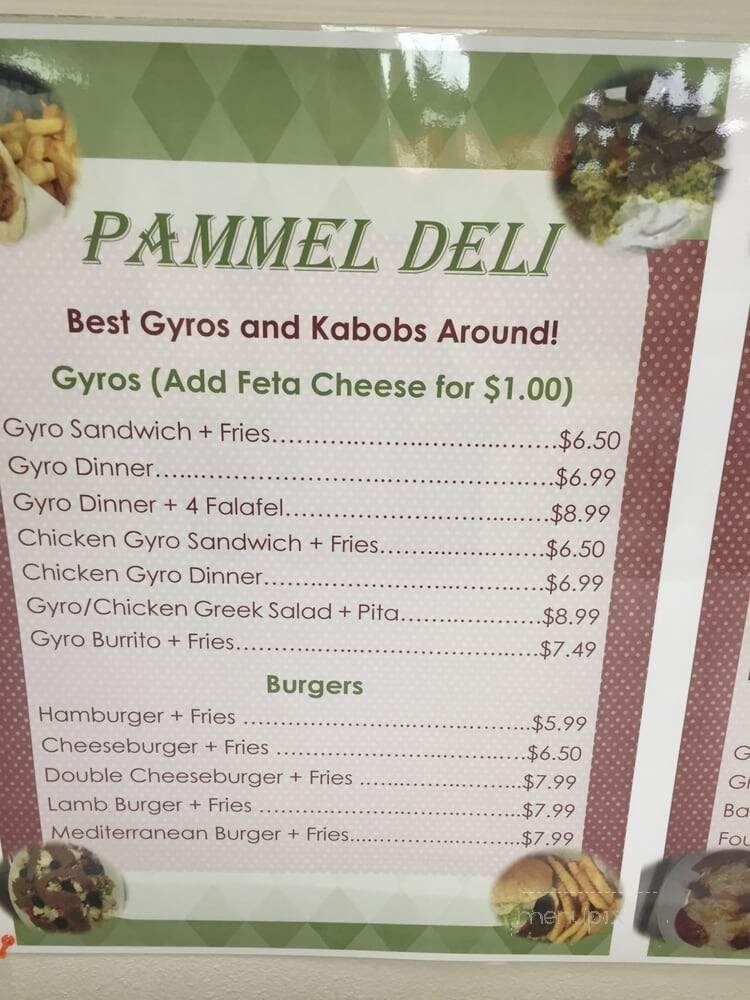 Pammel Deli - Ames, IA menu_pic