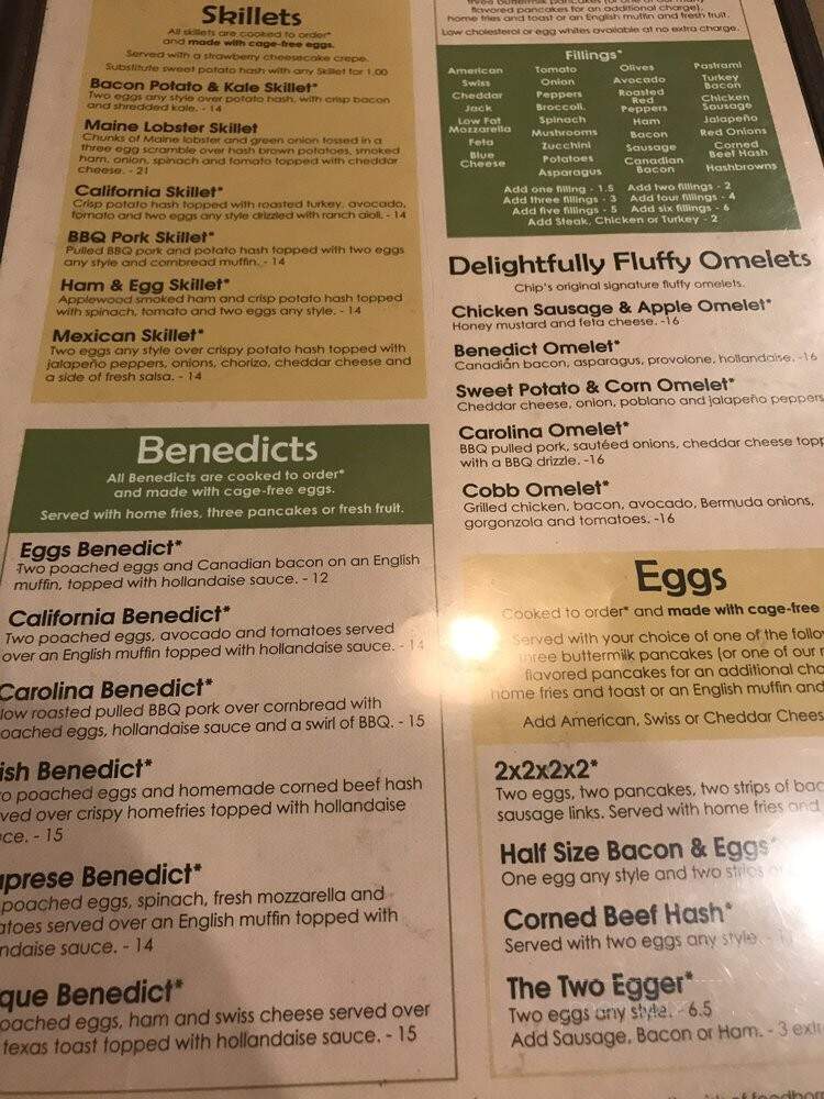 Chip's Family Restaurant - Wethersfield, CT menu_pic