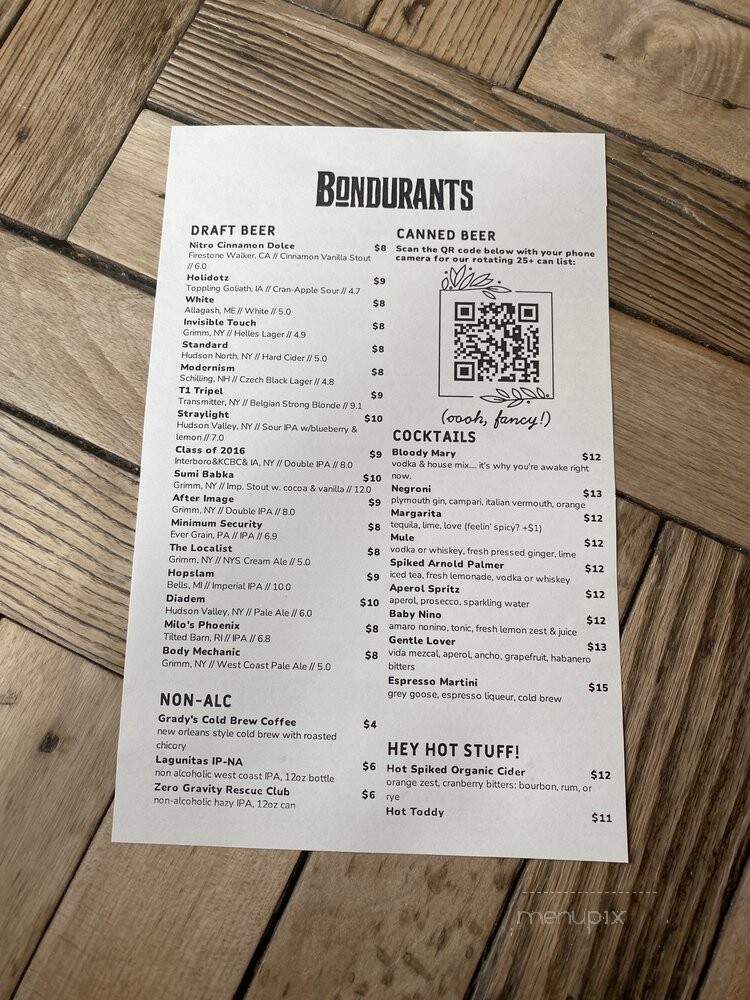 Bondurants - New York, NY