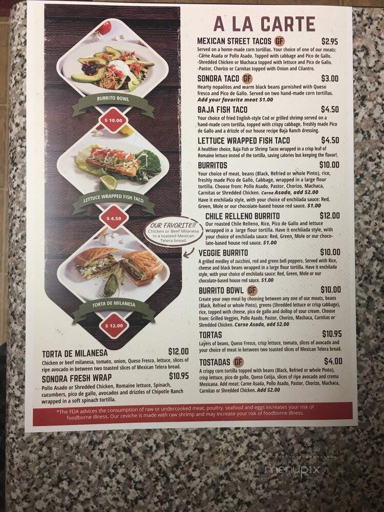 Sabrozon - Lake Oswego, OR menu_pic