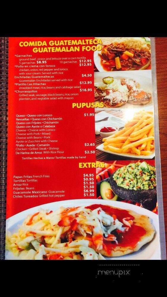 Centro America Restaurant - Las Vegas, NV menu_pic