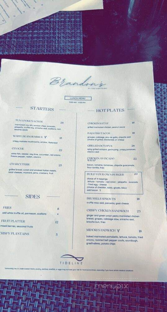 Brandon's by the Beach - Palm Beach, FL menu_pic