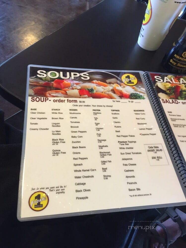 1 Fresh Stir Fry - Tallahassee, FL menu_pic