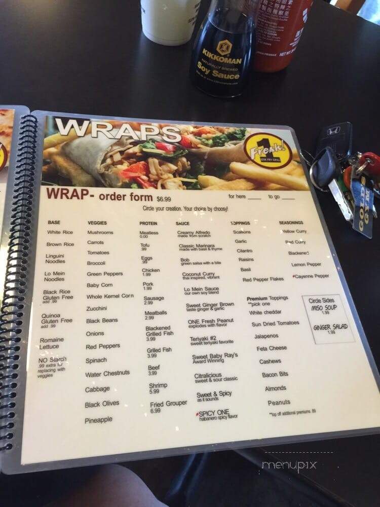1 Fresh Stir Fry - Tallahassee, FL menu_pic