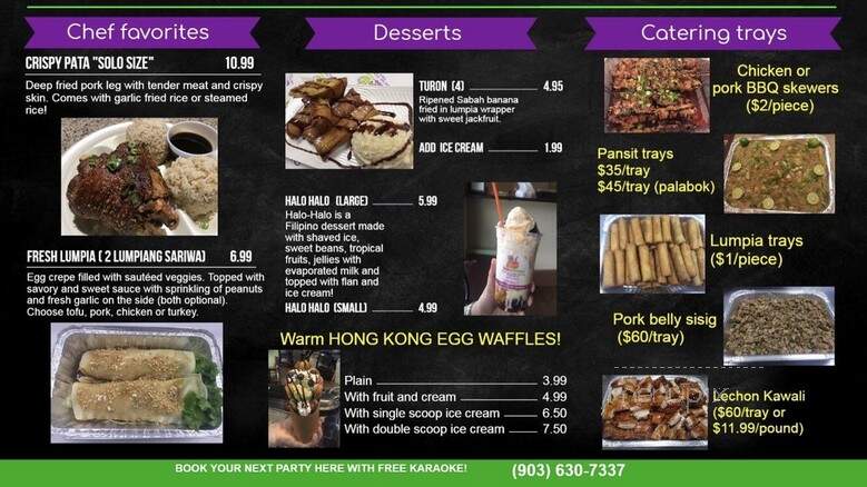 Bobaloompia! - Tyler, TX menu_pic