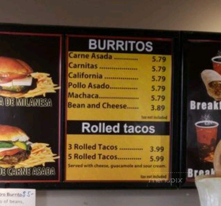 Palones Tortilleria Restaurant - San Marcos, CA menu_pic