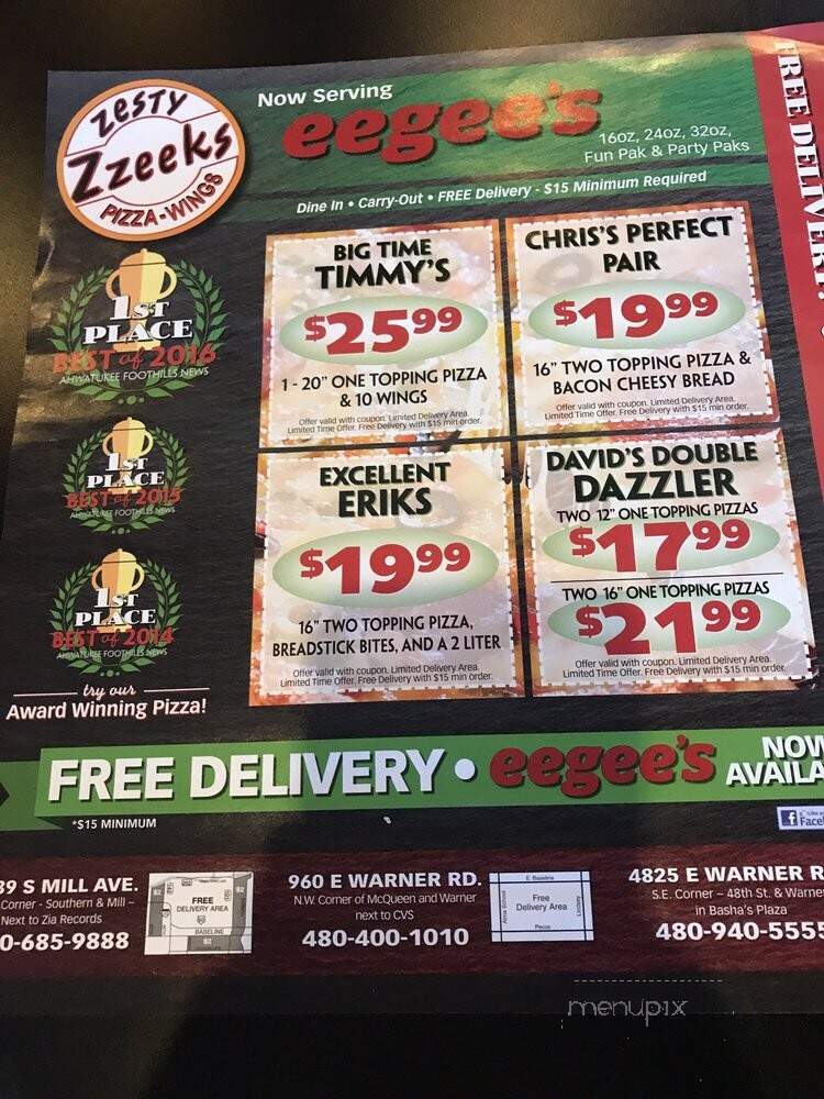 Zesty Zzeeks - Tempe, AZ