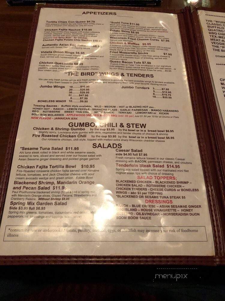 The Bird - Dunwoody, GA menu_pic