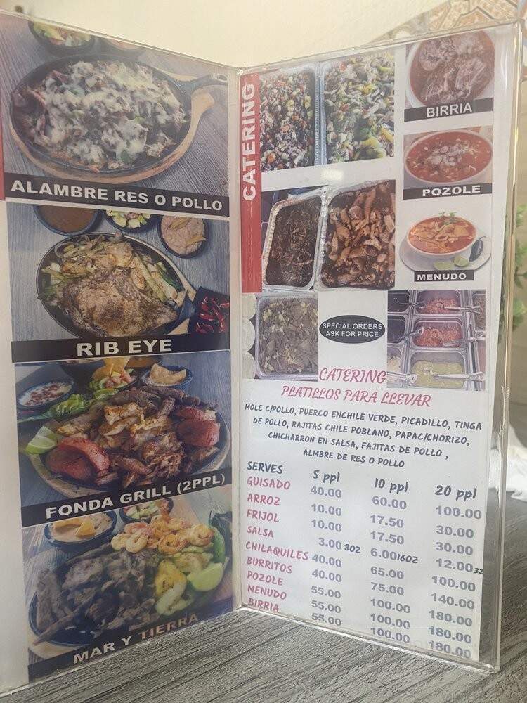 Fonda Maria - Downey, CA menu_pic