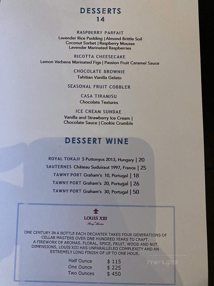 Terrazza - Santa Monica, CA menu_pic